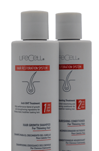 Set de champú y acondicionador restaurador de cabello LifeCell